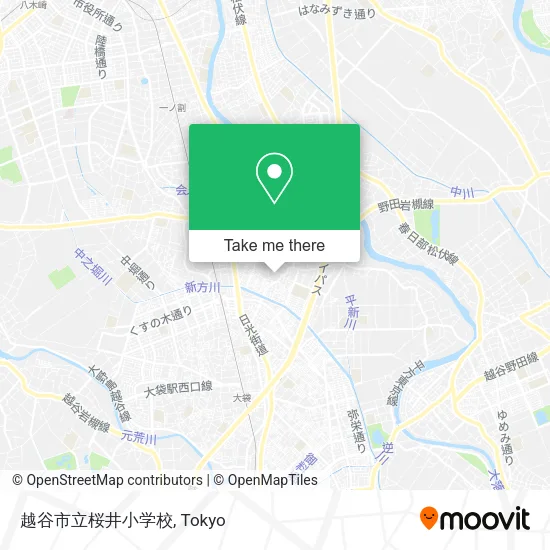 越谷市立桜井小学校 map