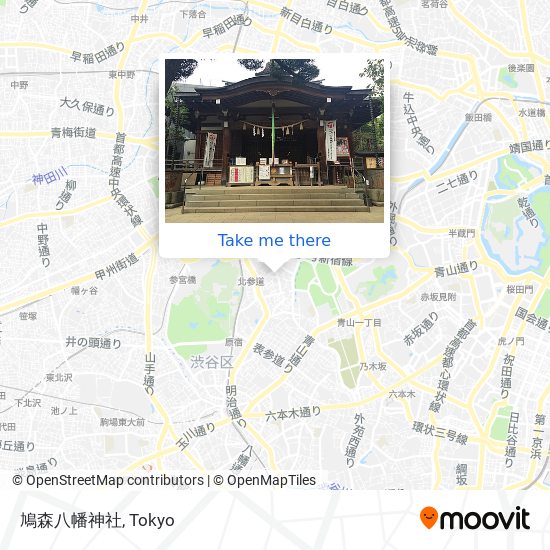 鳩森八幡神社 map
