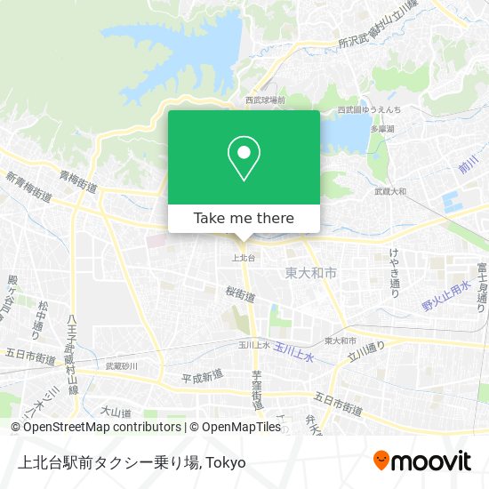 上北台駅前タクシー乗り場 map