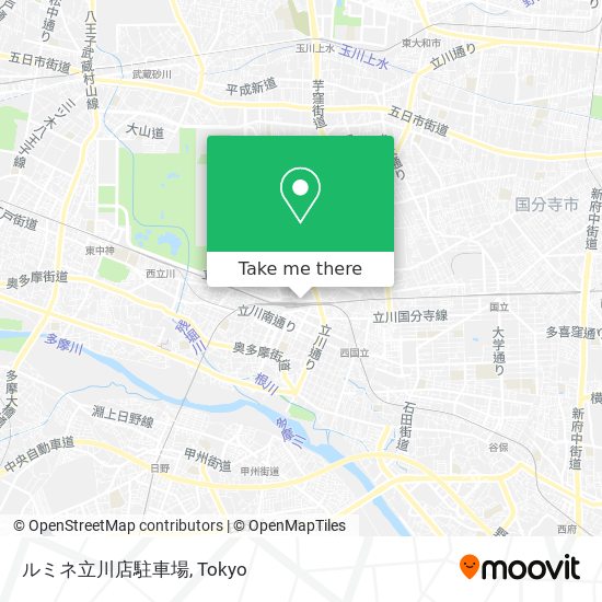 ルミネ立川店駐車場 map