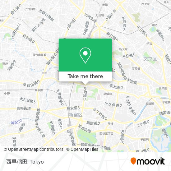 西早稲田 map