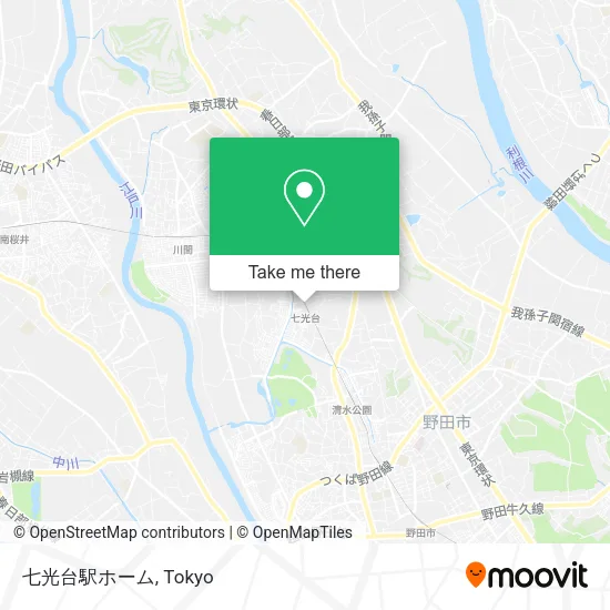 七光台駅ホーム map