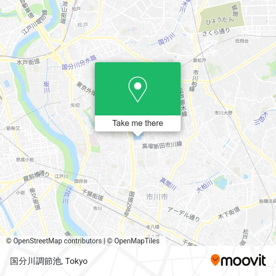 国分川調節池 map