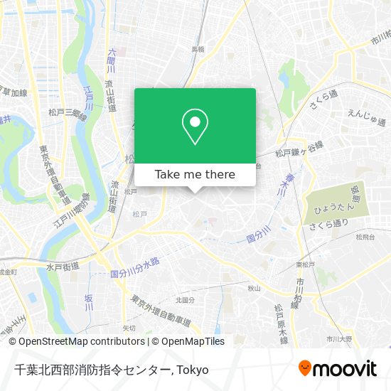 千葉北西部消防指令センター map