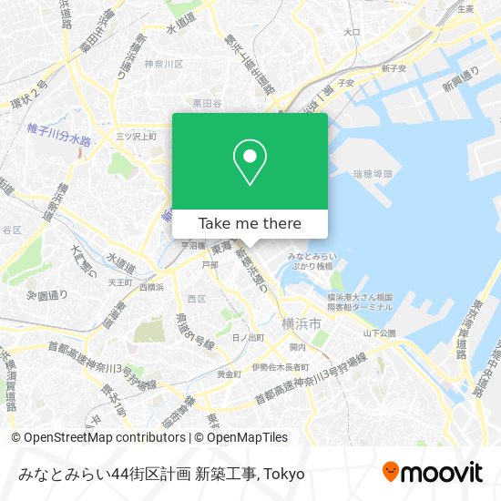 みなとみらい44街区計画 新築工事 map