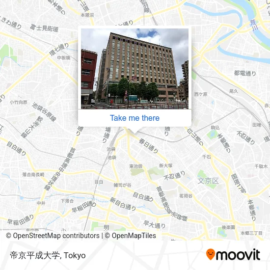 帝京平成大学 map