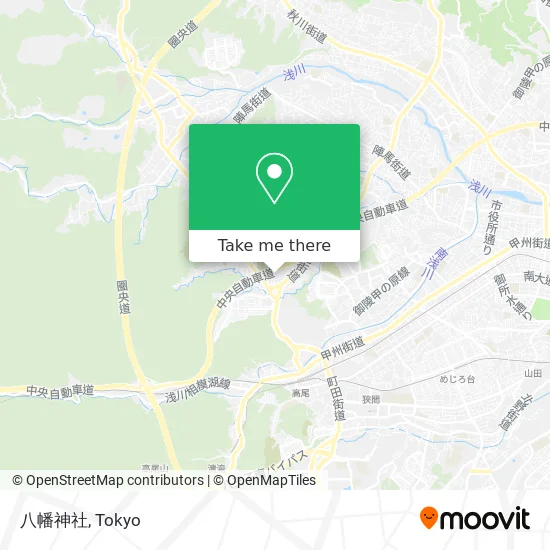 Hachimangu Shrine map