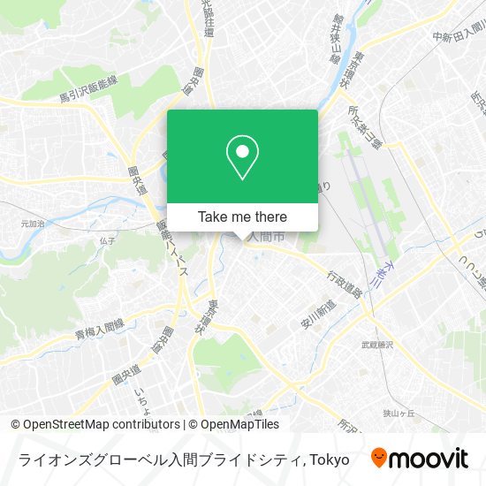 ライオンズグローベル入間ブライドシティ map