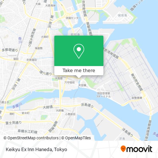 Keikyu Ex Inn Haneda map