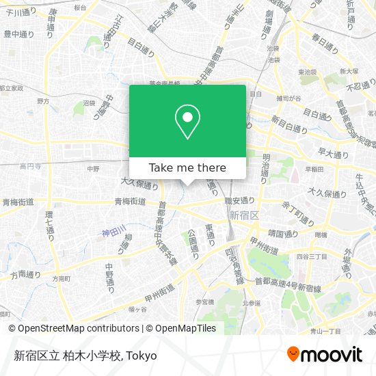 新宿区立 柏木小学校 map