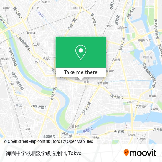 御園中学校相談学級通用門 map