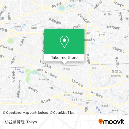 杉並整骨院 map