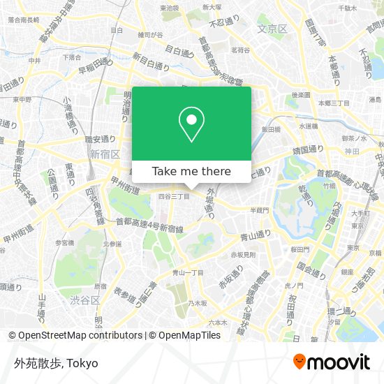 外苑散歩 map