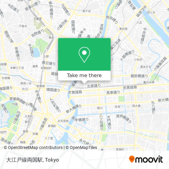 大江戸線両国駅 map