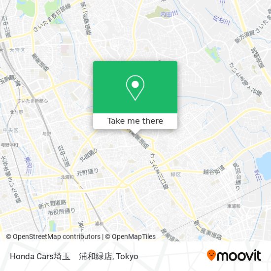 Honda Cars埼玉　浦和緑店 map