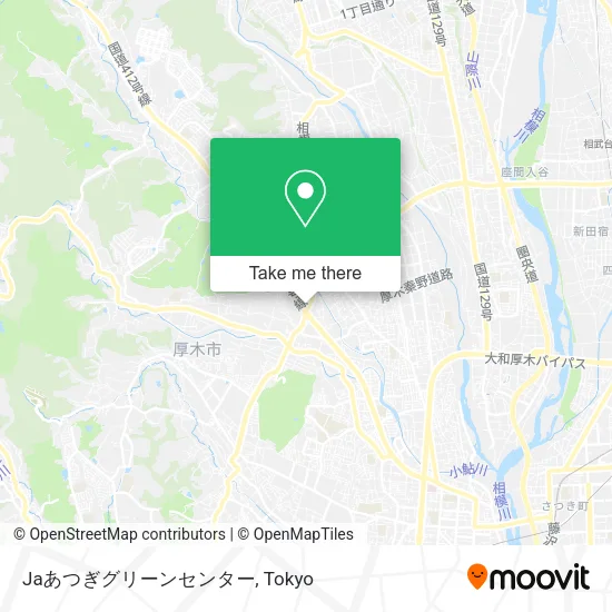 Jaあつぎグリーンセンター map