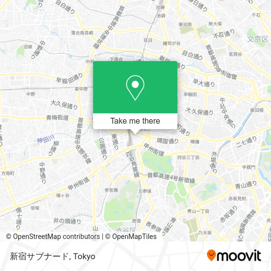 新宿サブナード map