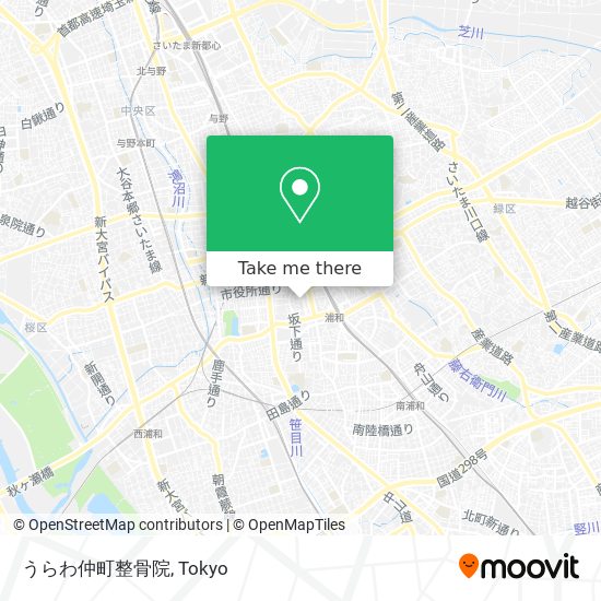 うらわ仲町整骨院 map