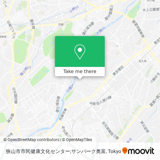 狭山市市民健康文化センター;サンパーク奥富 map