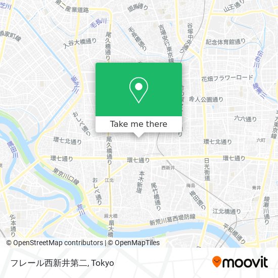 フレール西新井第二 map