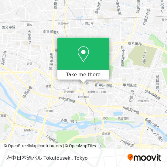 府中日本酒バル Tokutouseki map