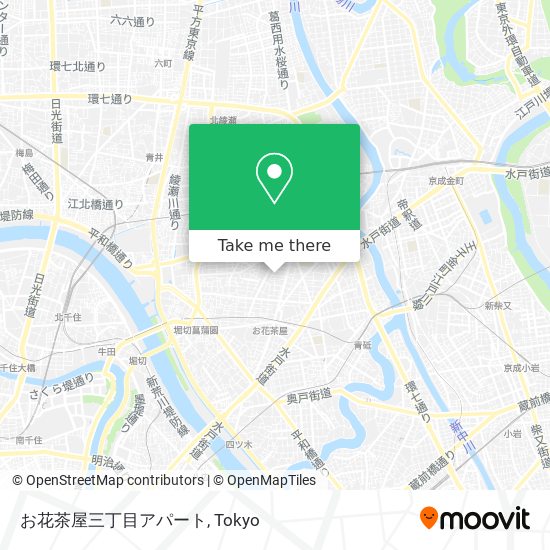 お花茶屋三丁目アパート map