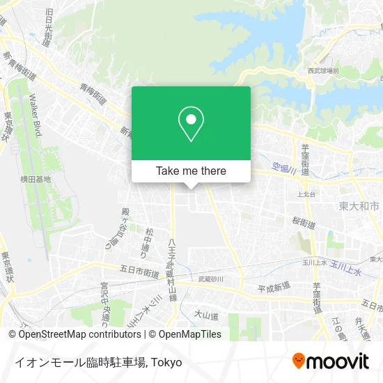 イオンモール臨時駐車場 map