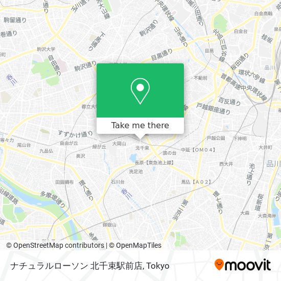 ナチュラルローソン 北千束駅前店 map