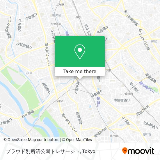 プラウド別所沼公園トレサージュ map