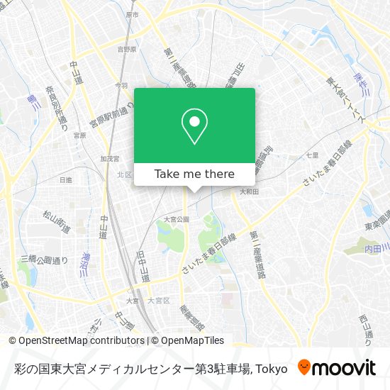 彩の国東大宮メディカルセンター第3駐車場 map