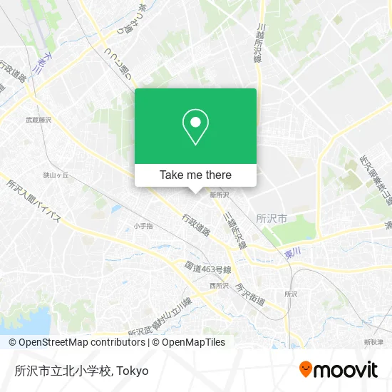 所沢市立北小学校 map