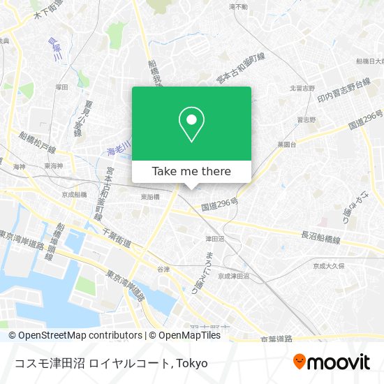 コスモ津田沼 ロイヤルコート map