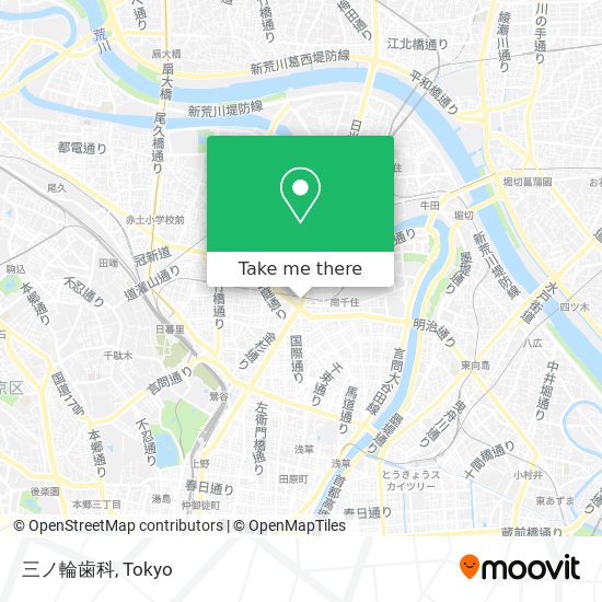 三ノ輪歯科 map