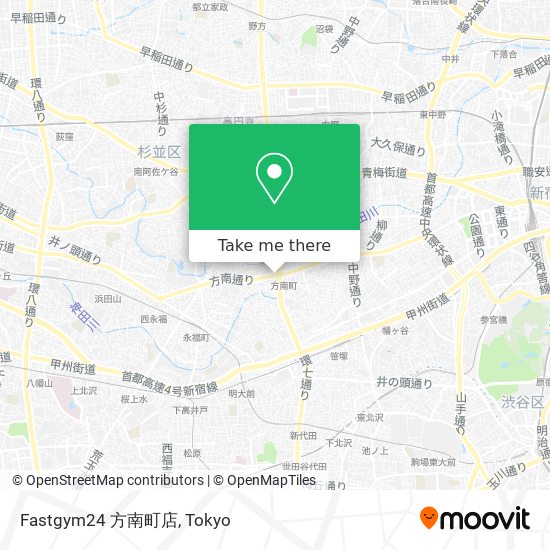 Fastgym24 方南町店 map