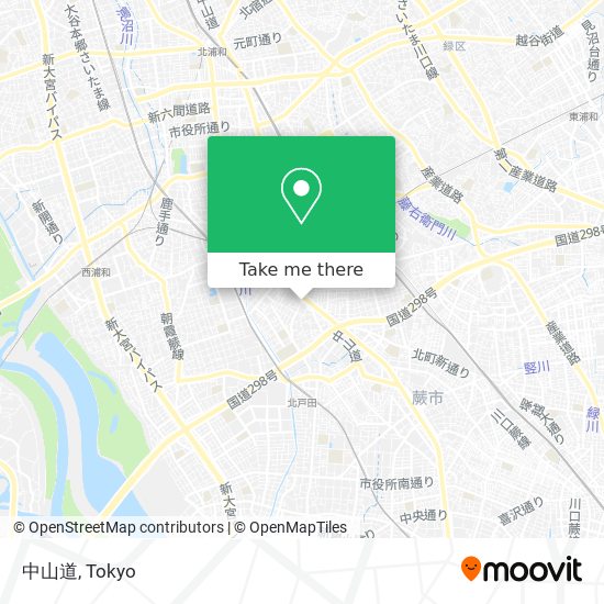 中山道 map