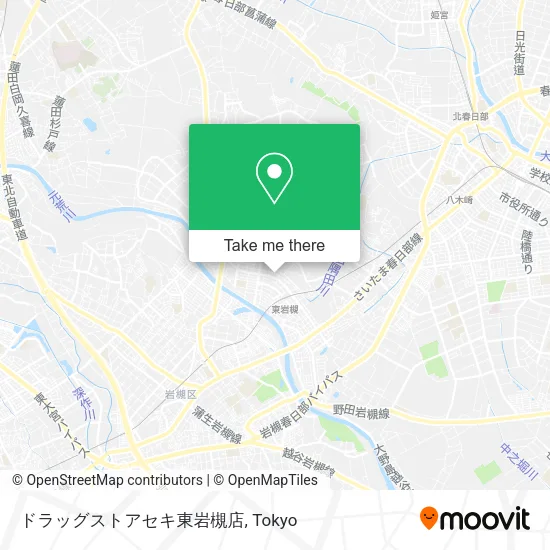 ドラッグストアセキ東岩槻店 map