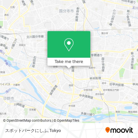 スポットパークにしふ map