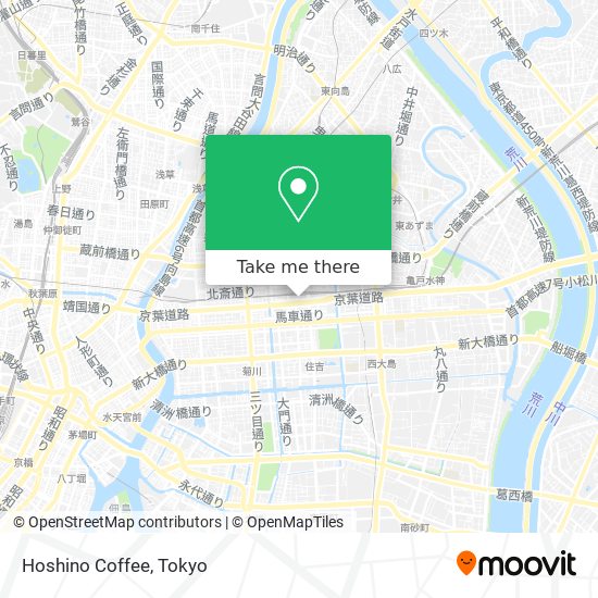 Hoshino Coffee map