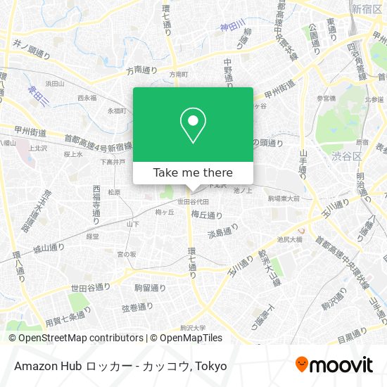 Amazon Hub ロッカー - カッコウ map