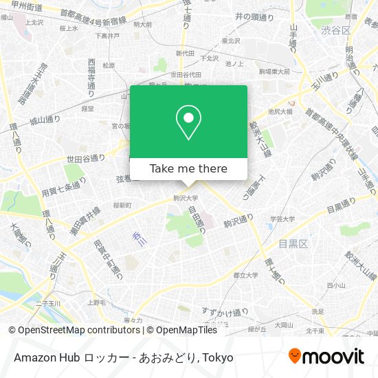 Amazon Hub ロッカー - あおみどり map