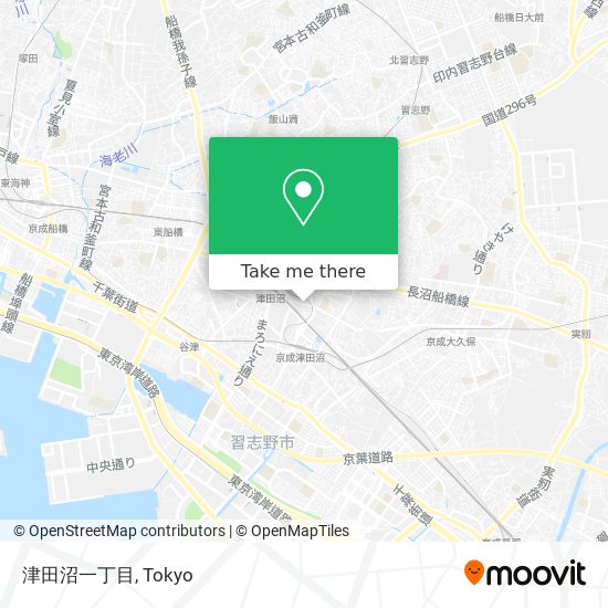 津田沼一丁目 map