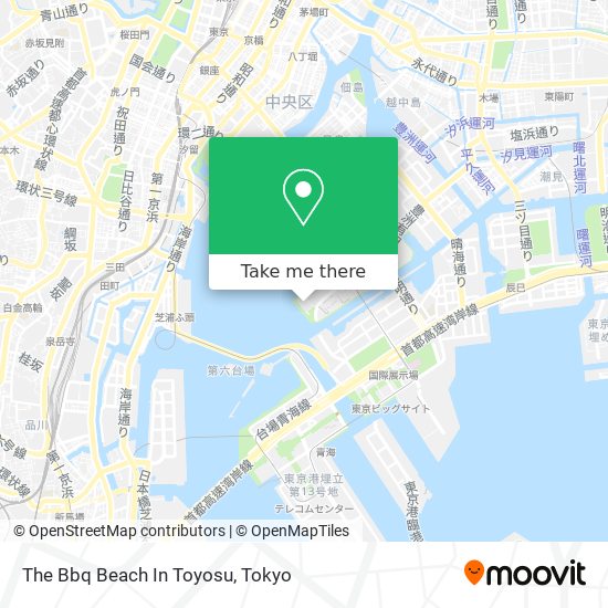 The Bbq Beach In Toyosu map