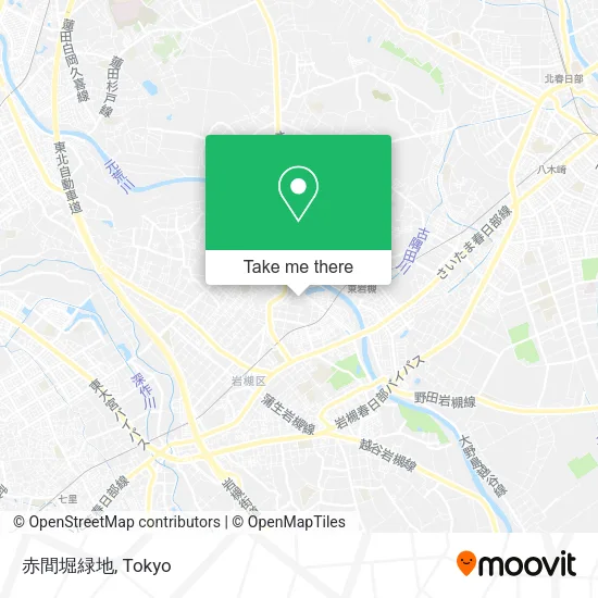 赤間堀緑地 map