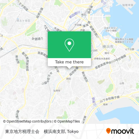 Tokyo Tax Accountants Association Yokohama South Branch map