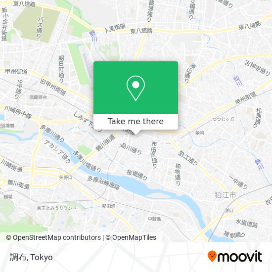 調布 map