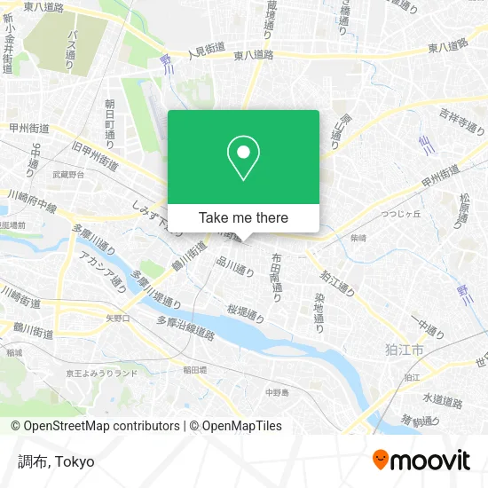 調布 map