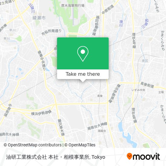 油研工業株式会社 本社・相模事業所 map