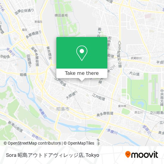 Sora 昭島アウトドアヴィレッジ店 map