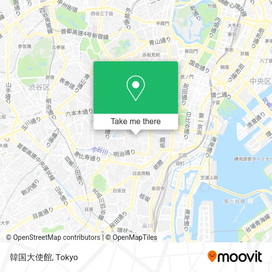 韓国大使館 map