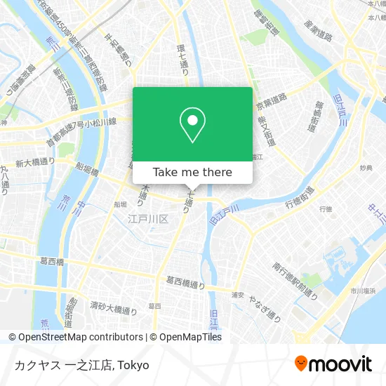 カクヤス 一之江店 map